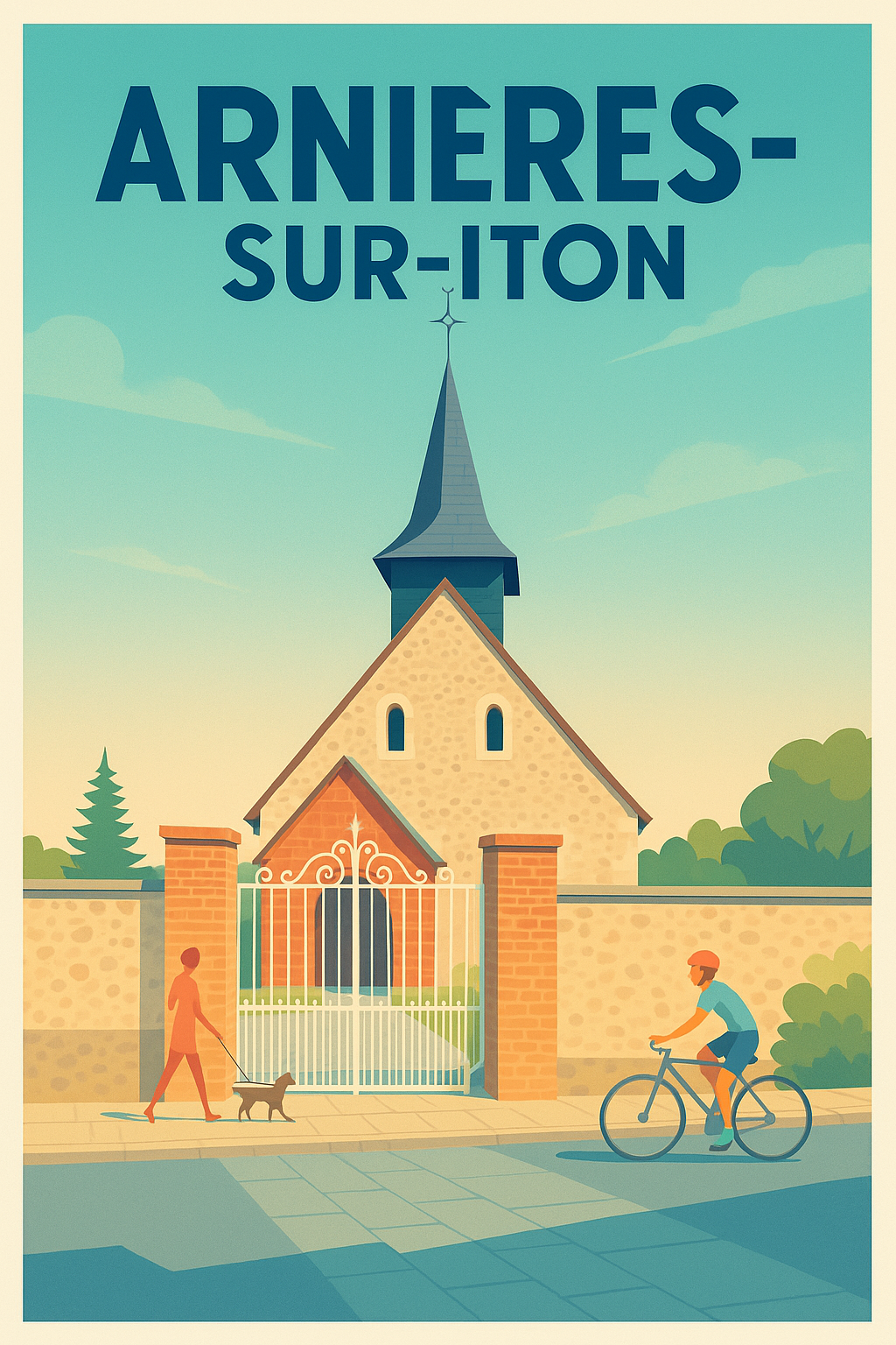 Affiche de Arnières-sur-Iton - Charme paisible et vie locale