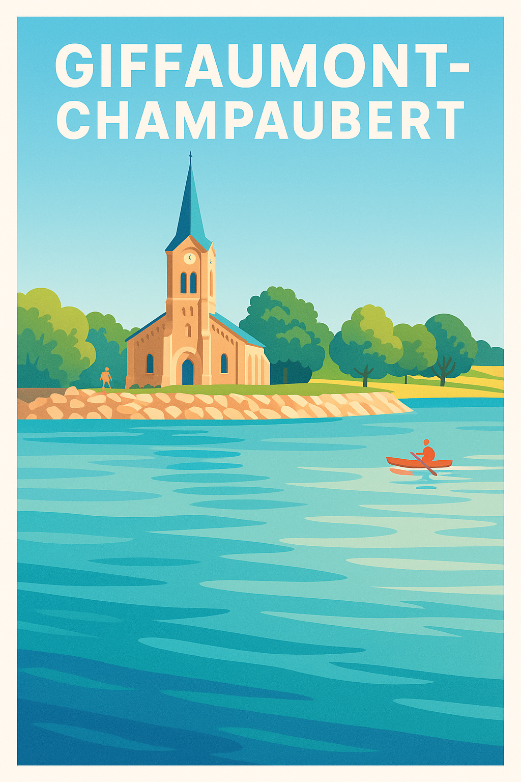 Affiche de Giffaumont-Champaubert - Sérénité au bord de l'eau