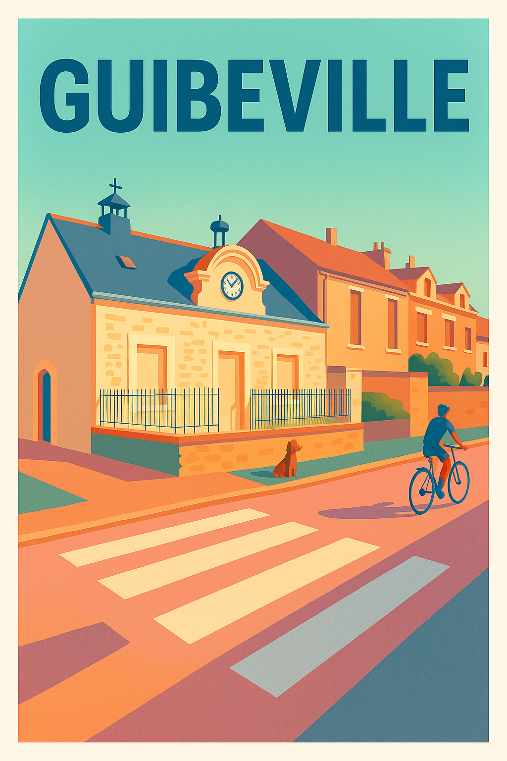 Affiche de Guibeville - Charme paisible et douceur de vivre