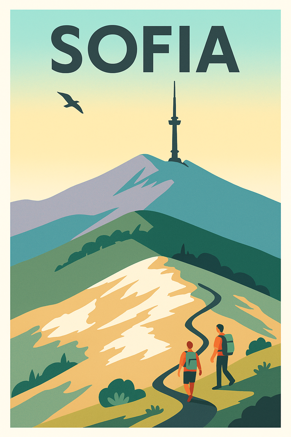 Affiche de Sofia - Promenade au sommet de Vitosha