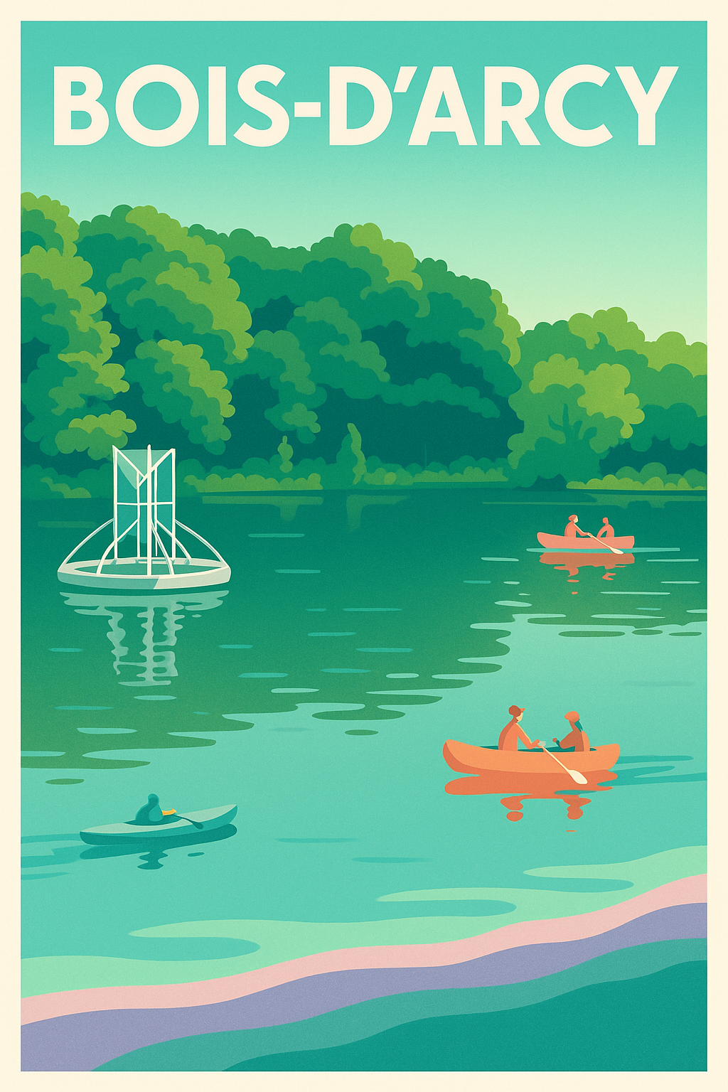 Affiche de Bois-d'Arcy - Évasion et douceur au fil de l'eau