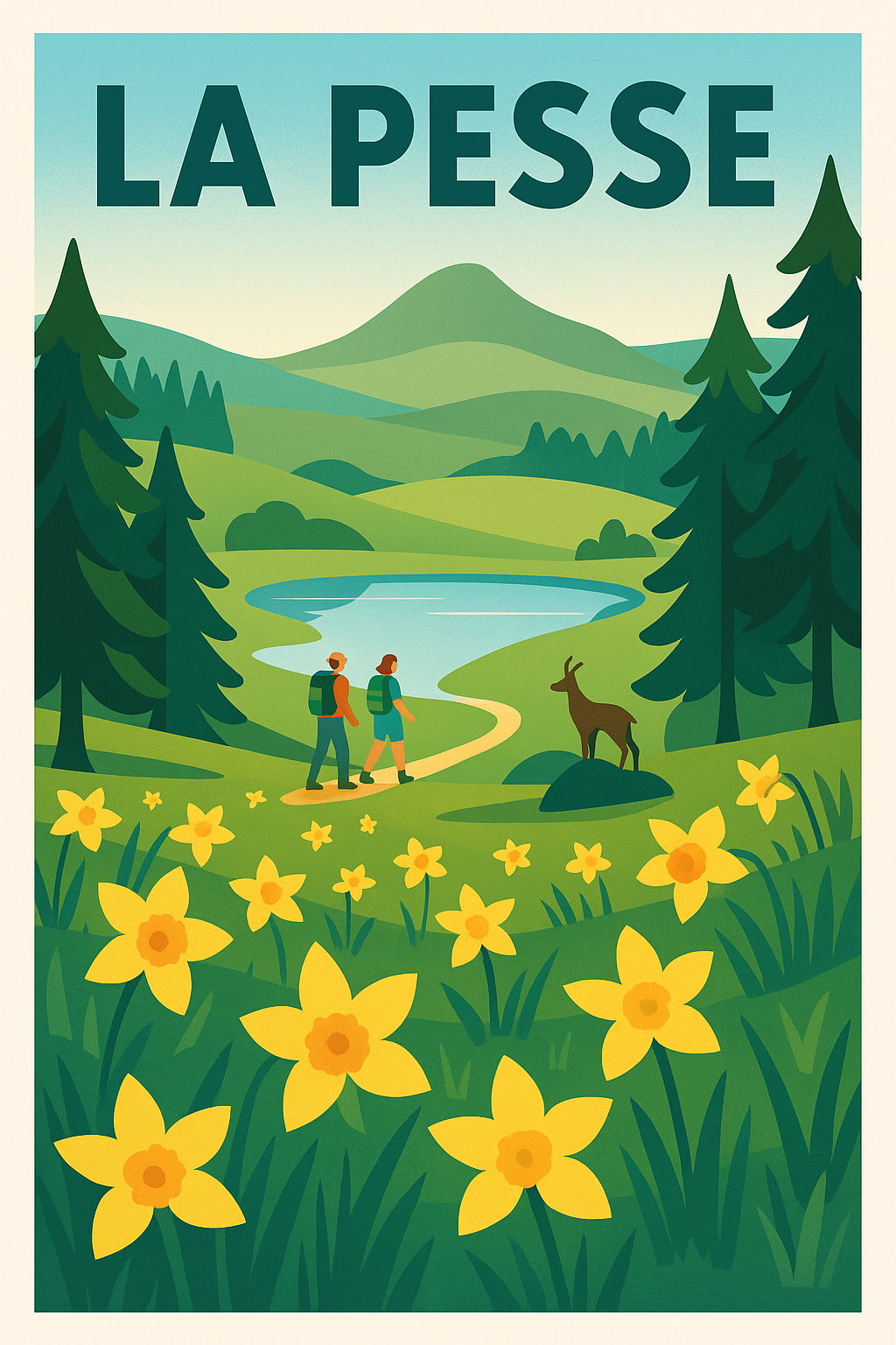 Affiche de La Pesse - Promenade bucolique au cœur de la nature
