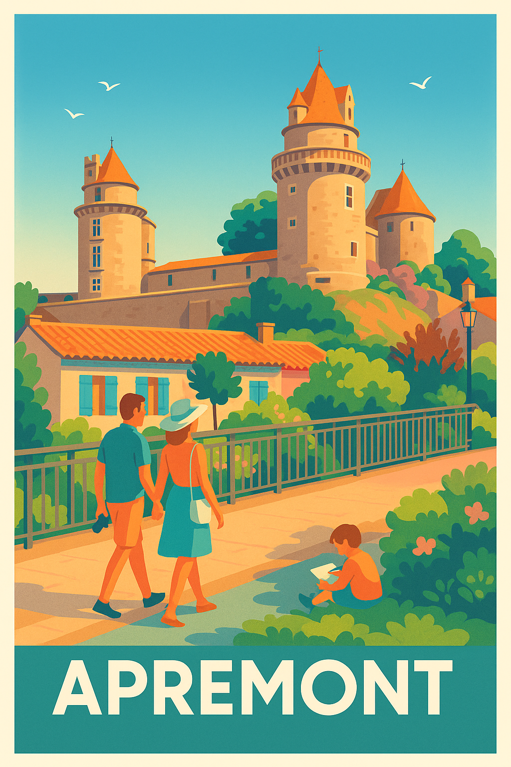 Affiche de Apremont - Charme médiéval et douceur de vivre