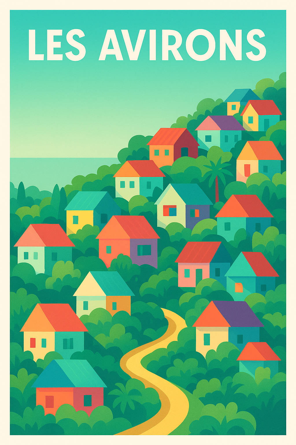 Affiche de Les Avirons - Couleurs vives au cœur de la nature