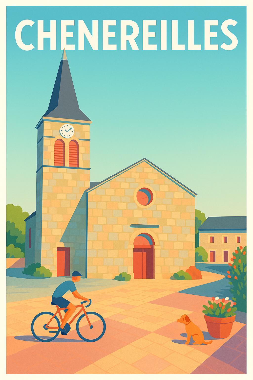 Affiche Cheneireilles — Charme paisible et douceur de vie · poster d'art de Cheneireilles
