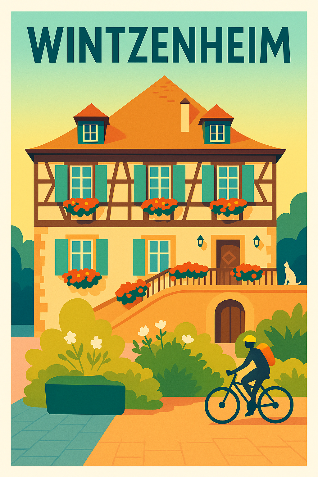 Affiche de Wintzenheim - Charme et nature alsacienne