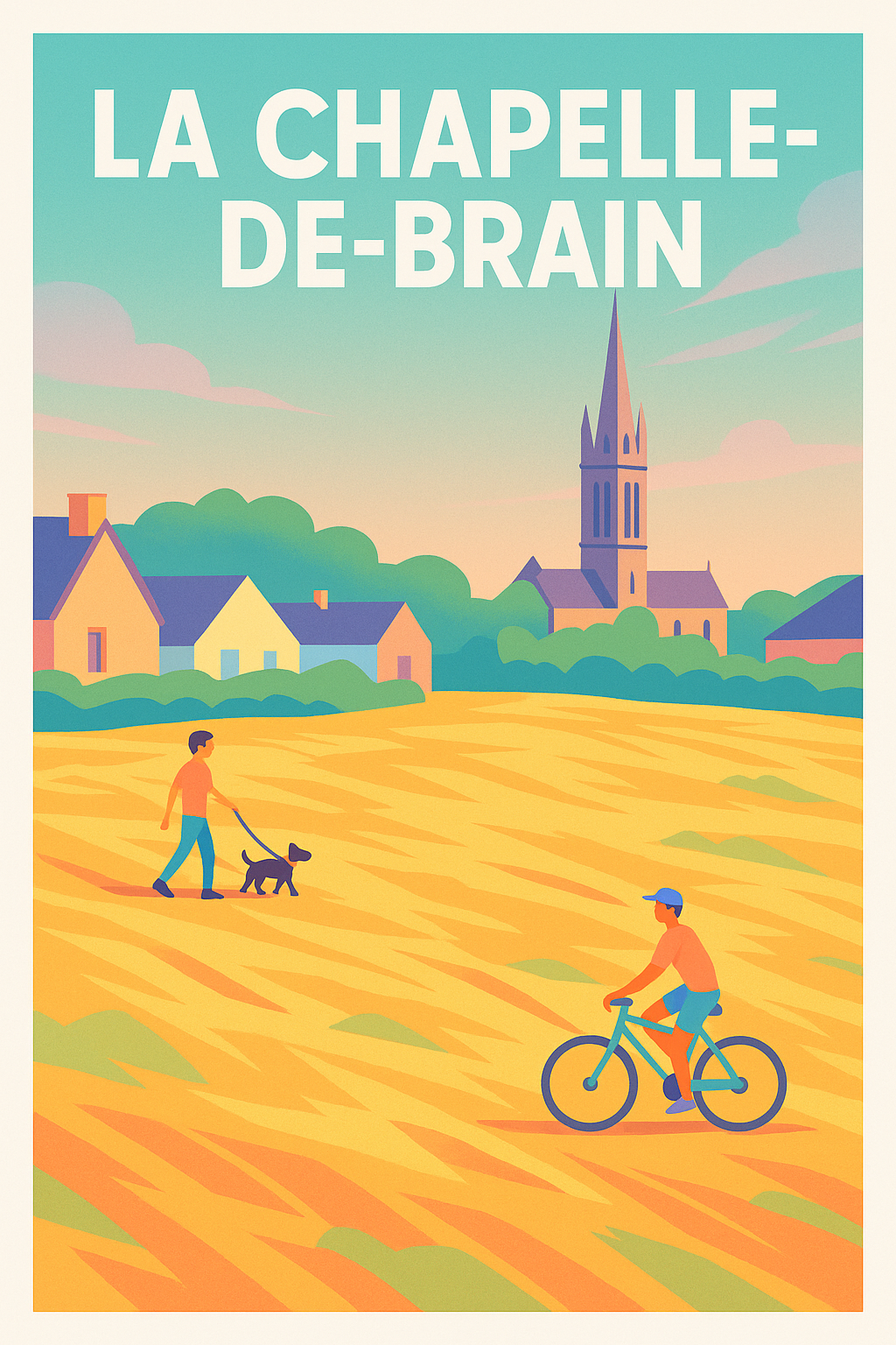 Affiche de La Chapelle-de-Brain - Évasion et douceur de vivre à la campagne