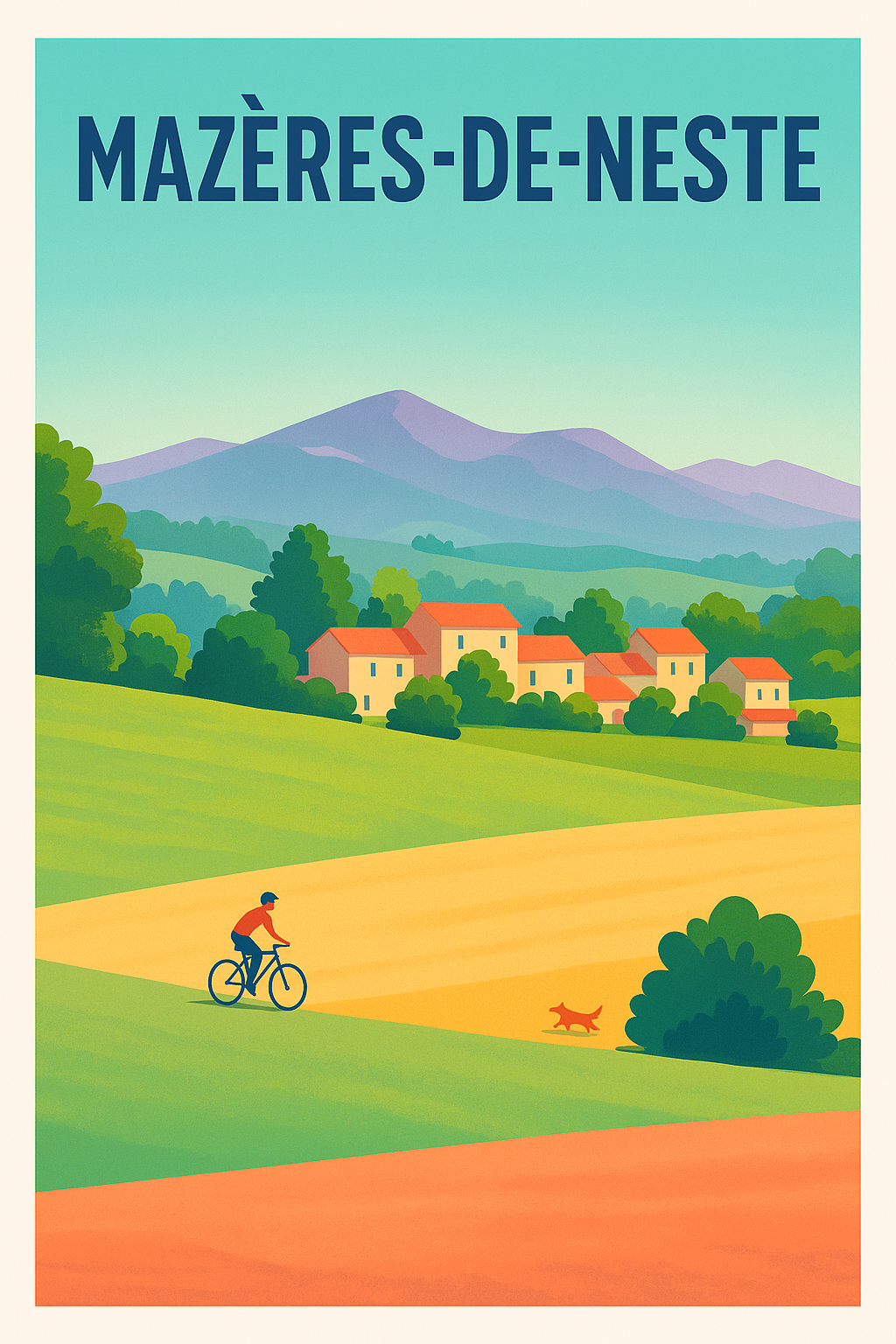 Affiche de Mazères-de-Neste - Douceur et sérénité campagnarde