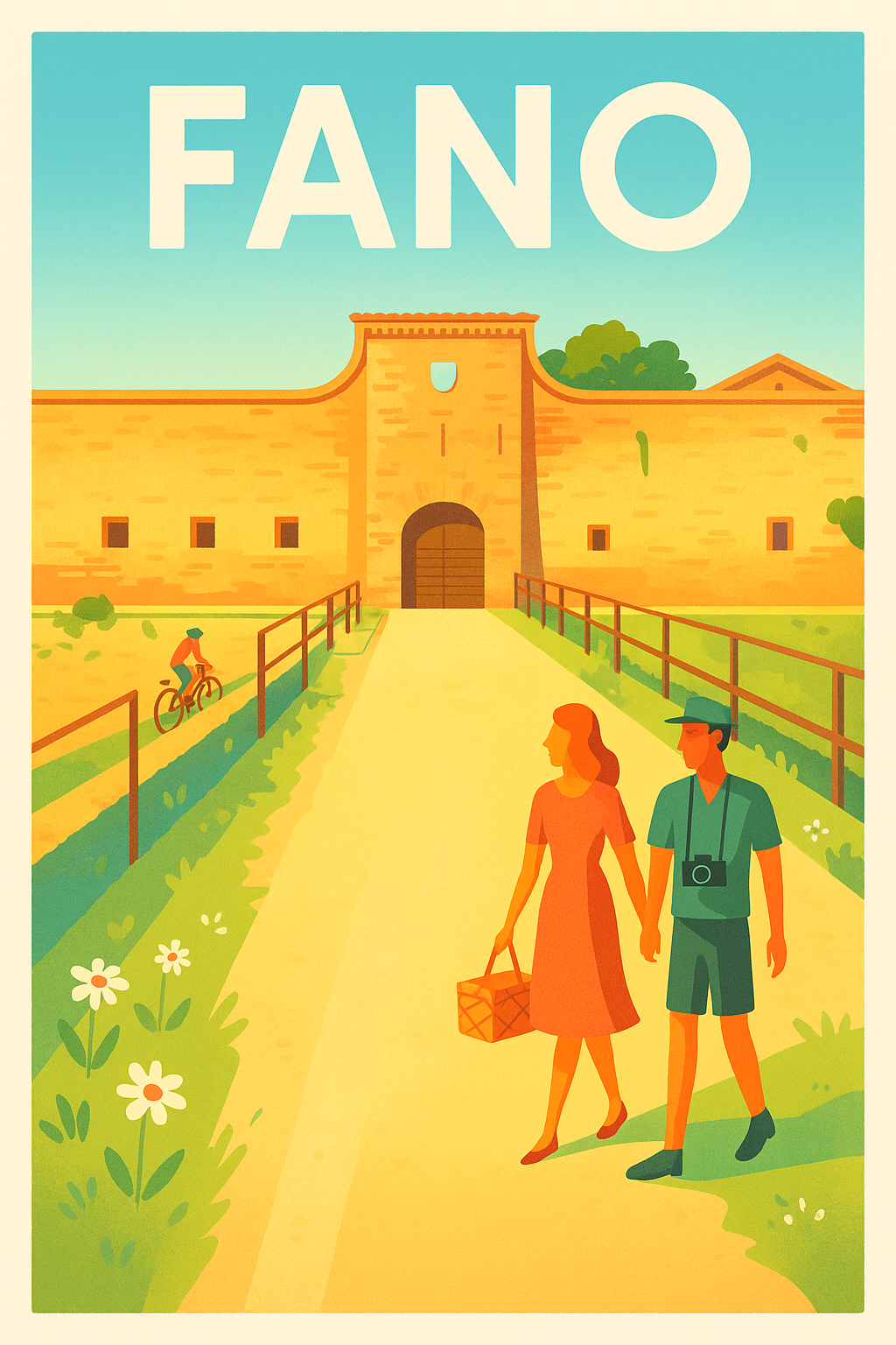 Affiche de Fano - Promenade estivale dans la cité historique