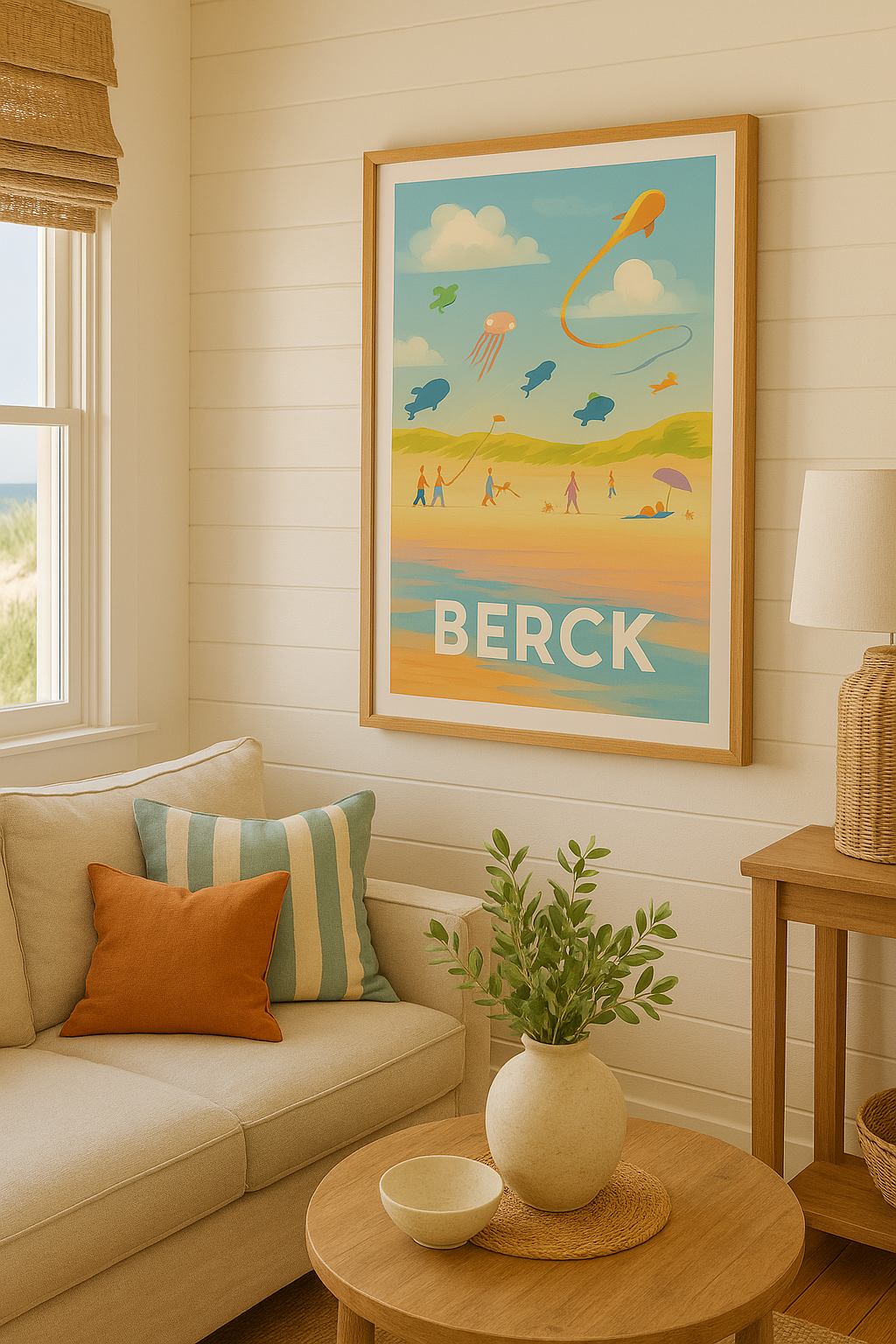 Mise en situation Affiche Berck - Évasion et douceur au bord de la mer