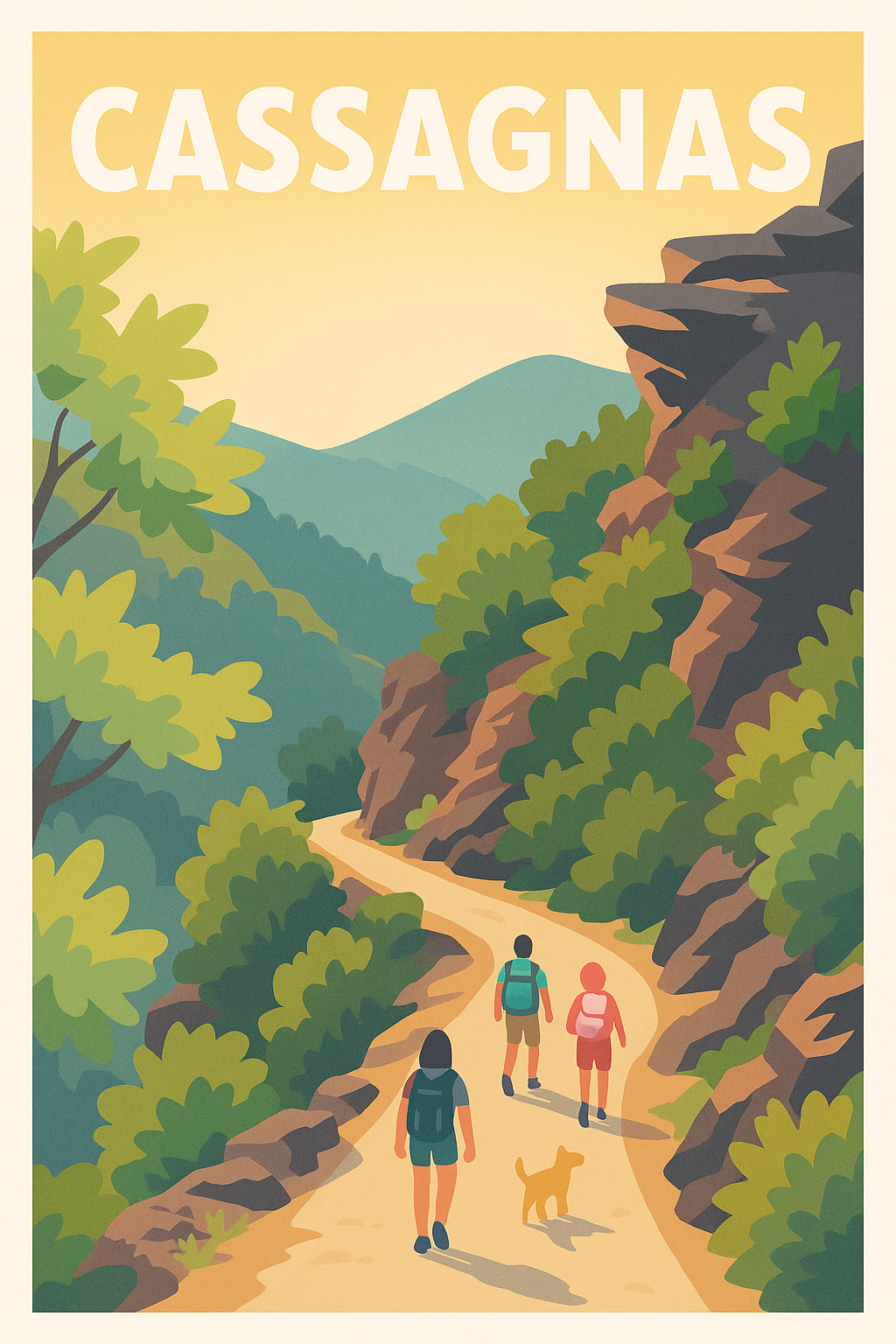 Affiche de Cassagnas - Escapade nature et randonnées paisibles