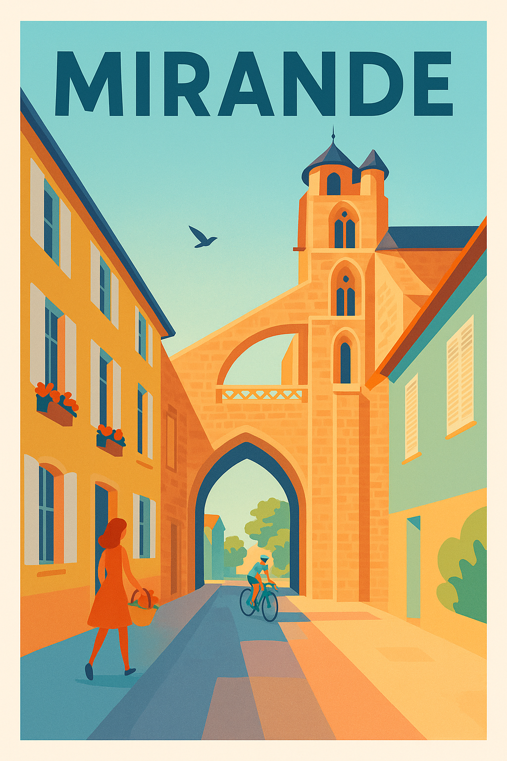 Affiche de Mirande - Charme et sérénité au cœur du Gers