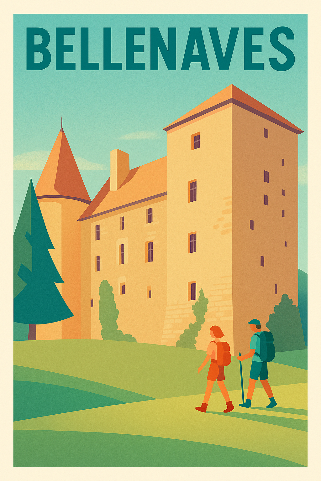 Affiche de Bellenaves - Invitation à la découverte du patrimoine au cœur de l’Allier