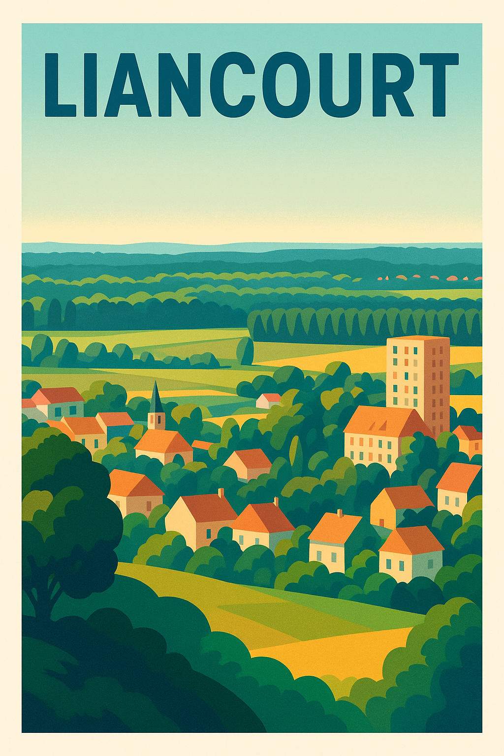 Affiche de Liancourt - Havre de paix entre nature et patrimoine