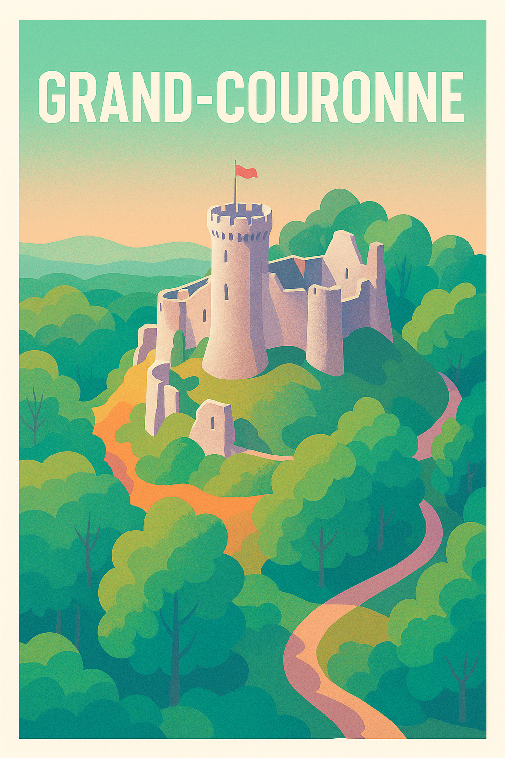 Affiche de Grand-Couronne - Charme médiéval en pleine nature