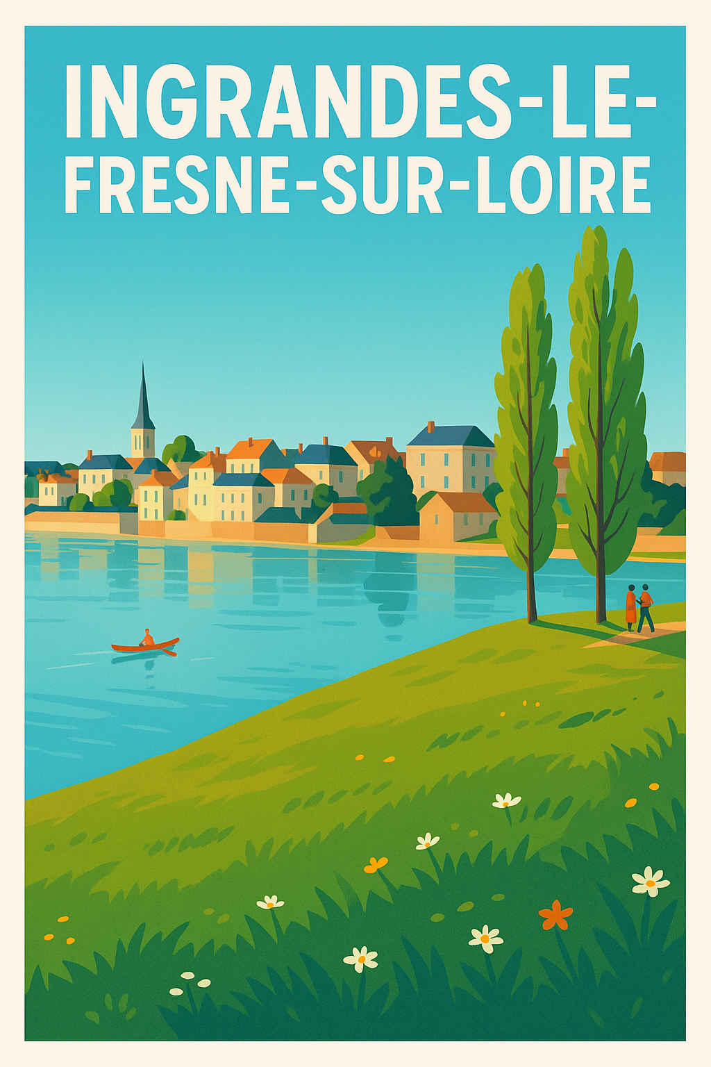 Affiche de Ingrandes-le-Fresne-sur-Loire - Charme et sérénité au bord de l'eau