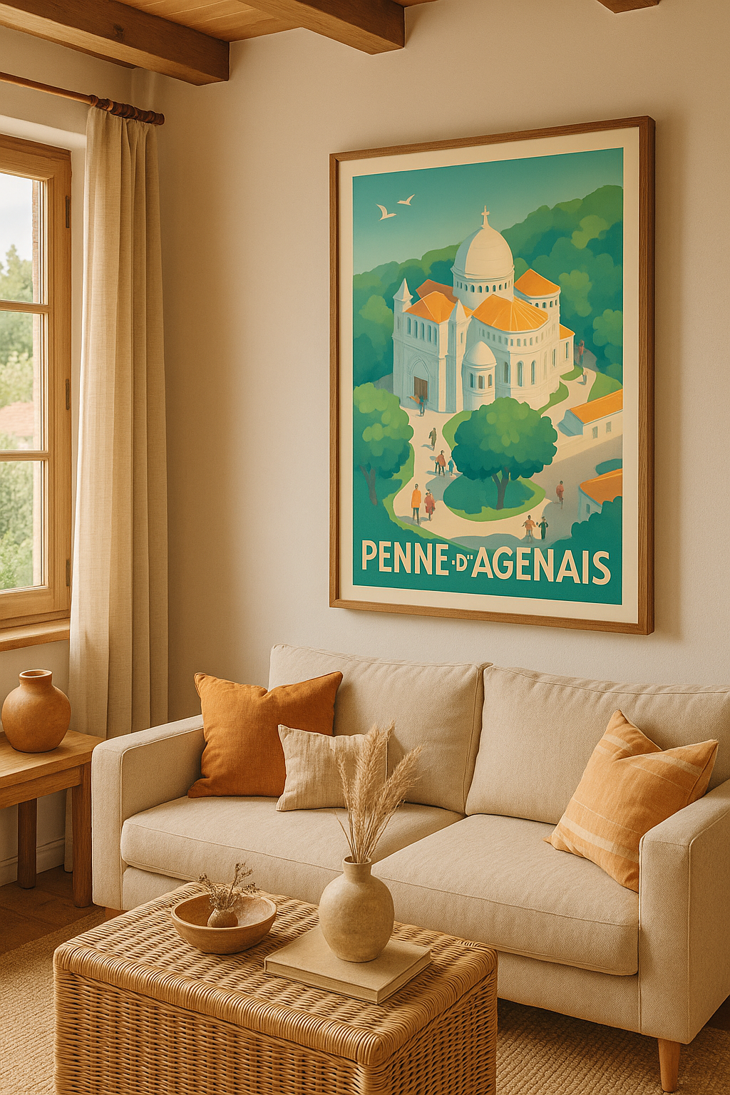 Mise en situation Affiche de Penne-d'Agenais - Charme et Sérénité Médiévale