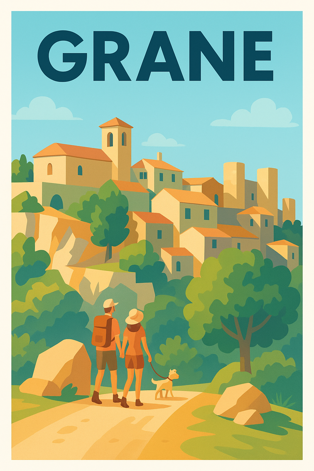 Affiche de Grane - Charme naturel et village perché