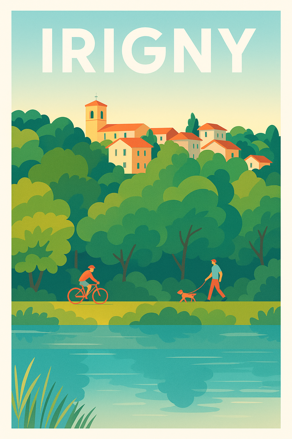 Affiche de Irigny - Évasion nature et douceur de vivre