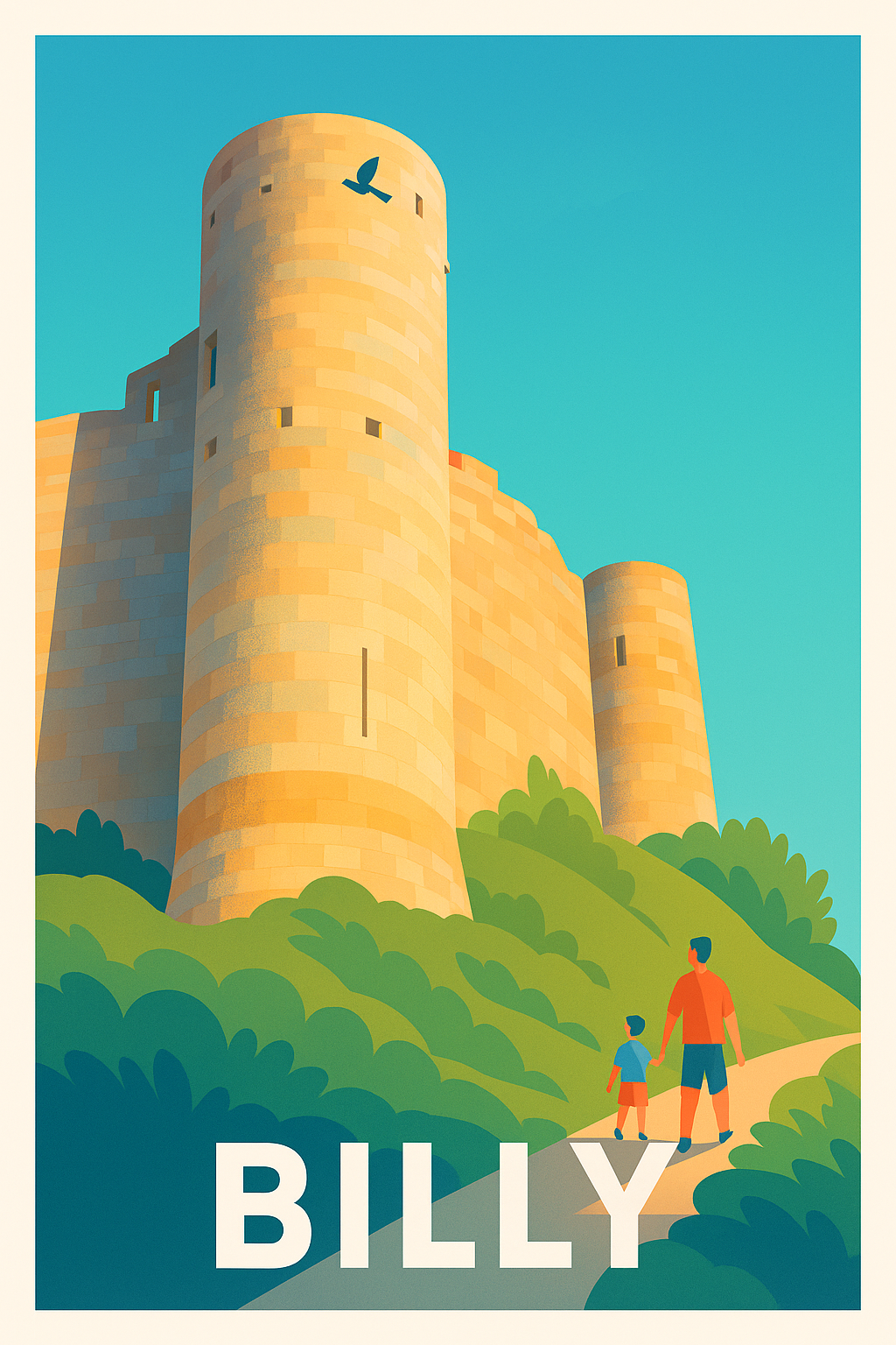 Affiche Billy — Exploration et patrimoine grandeur nature · poster d'art de Billy
