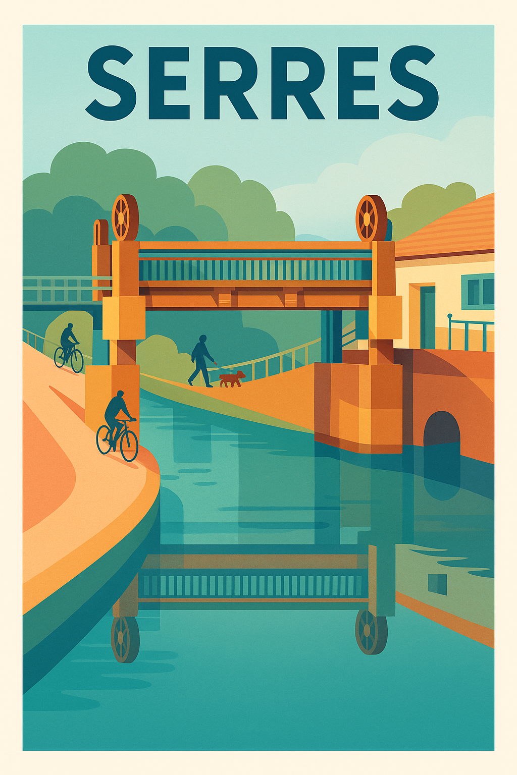 Affiche de Serres - Évasion au fil de l'eau