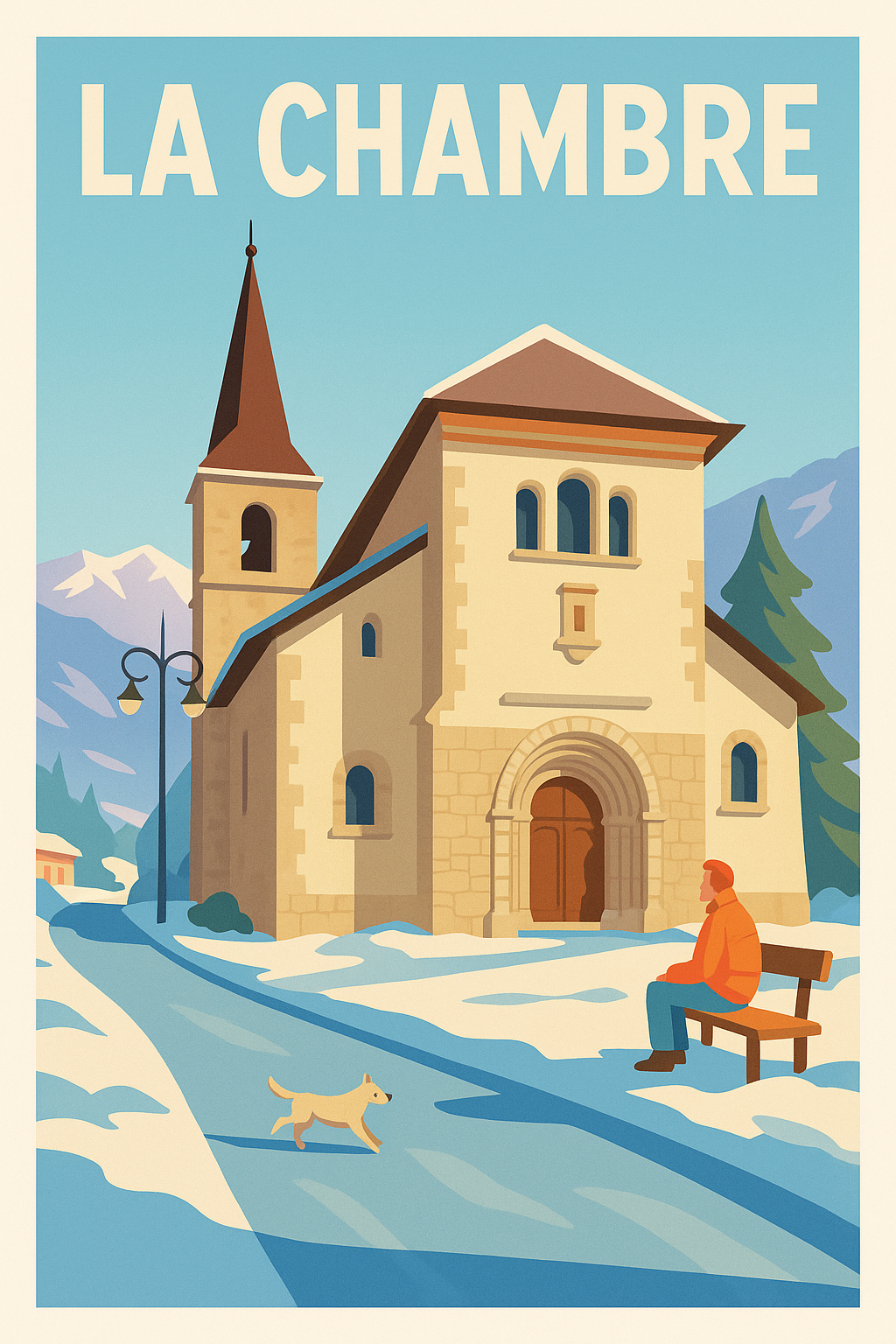 Affiche de La Chambre - Charme hivernal et sérénité alpine