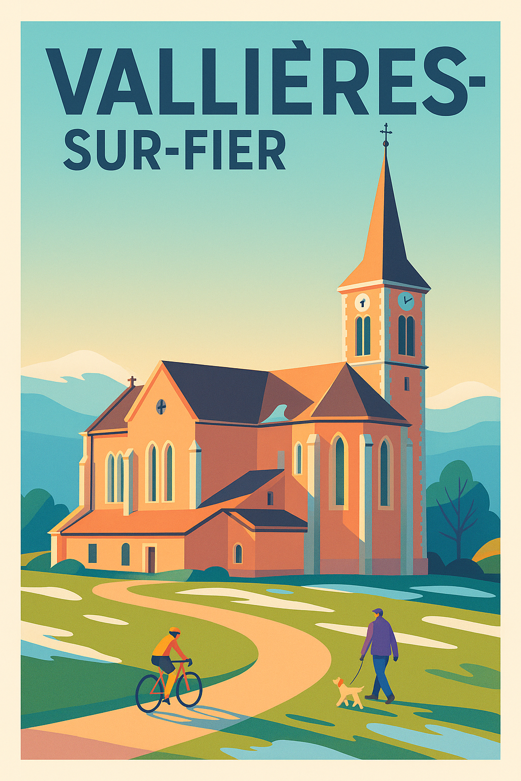 Affiche de Vallières-sur-Fier - Charme paisible au cœur de la nature