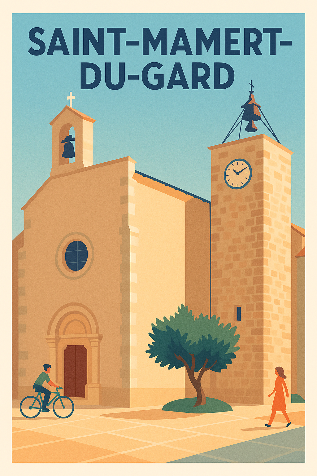 Affiche de Saint-Mamert-du-Gard - Charme et sérénité provençale