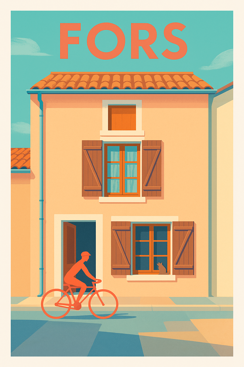 Affiche de Fors - Douceur de vie à vélo sous le soleil méridional
