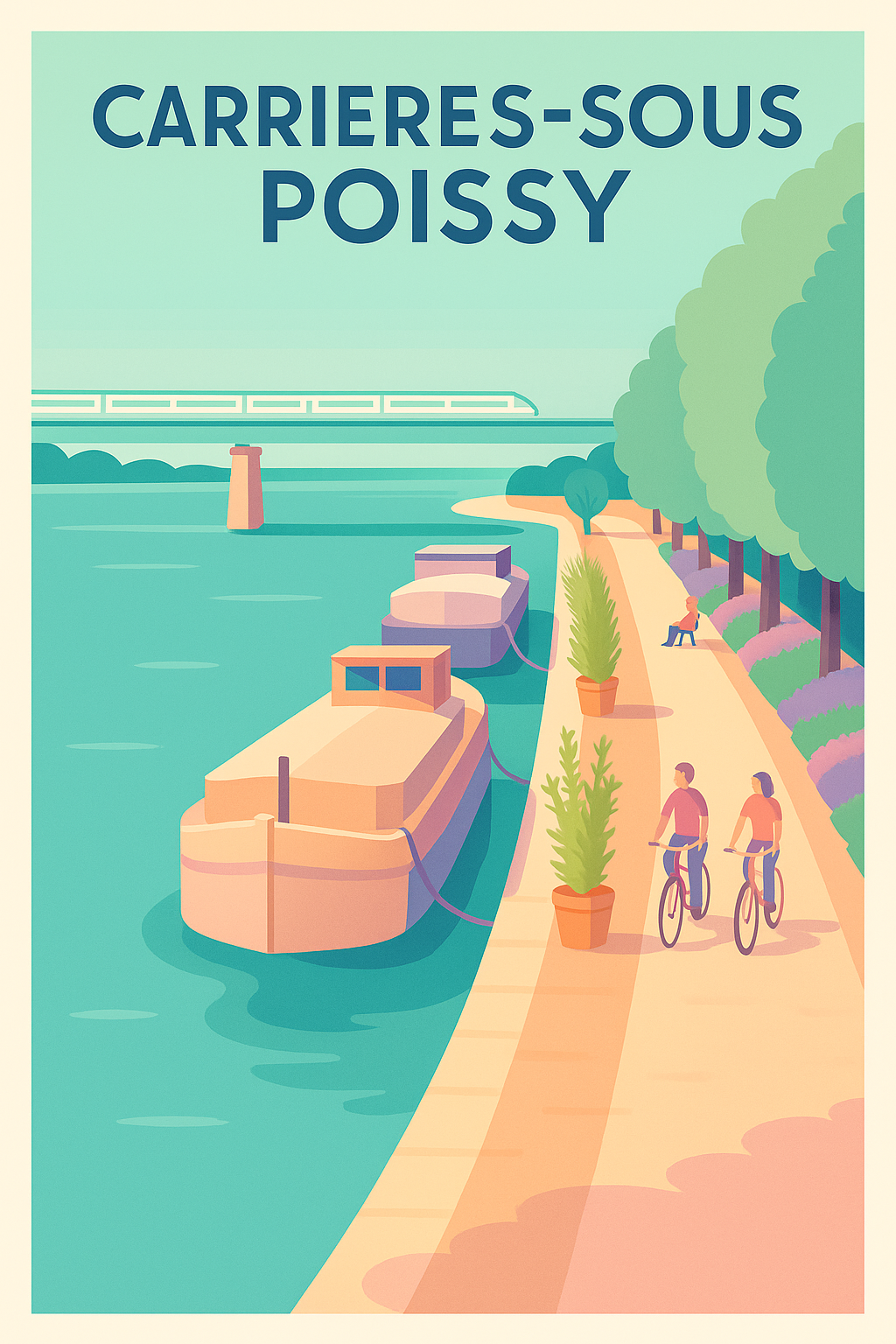 Affiche de Carrières-sous-Poissy - Sérénité au bord de l'eau