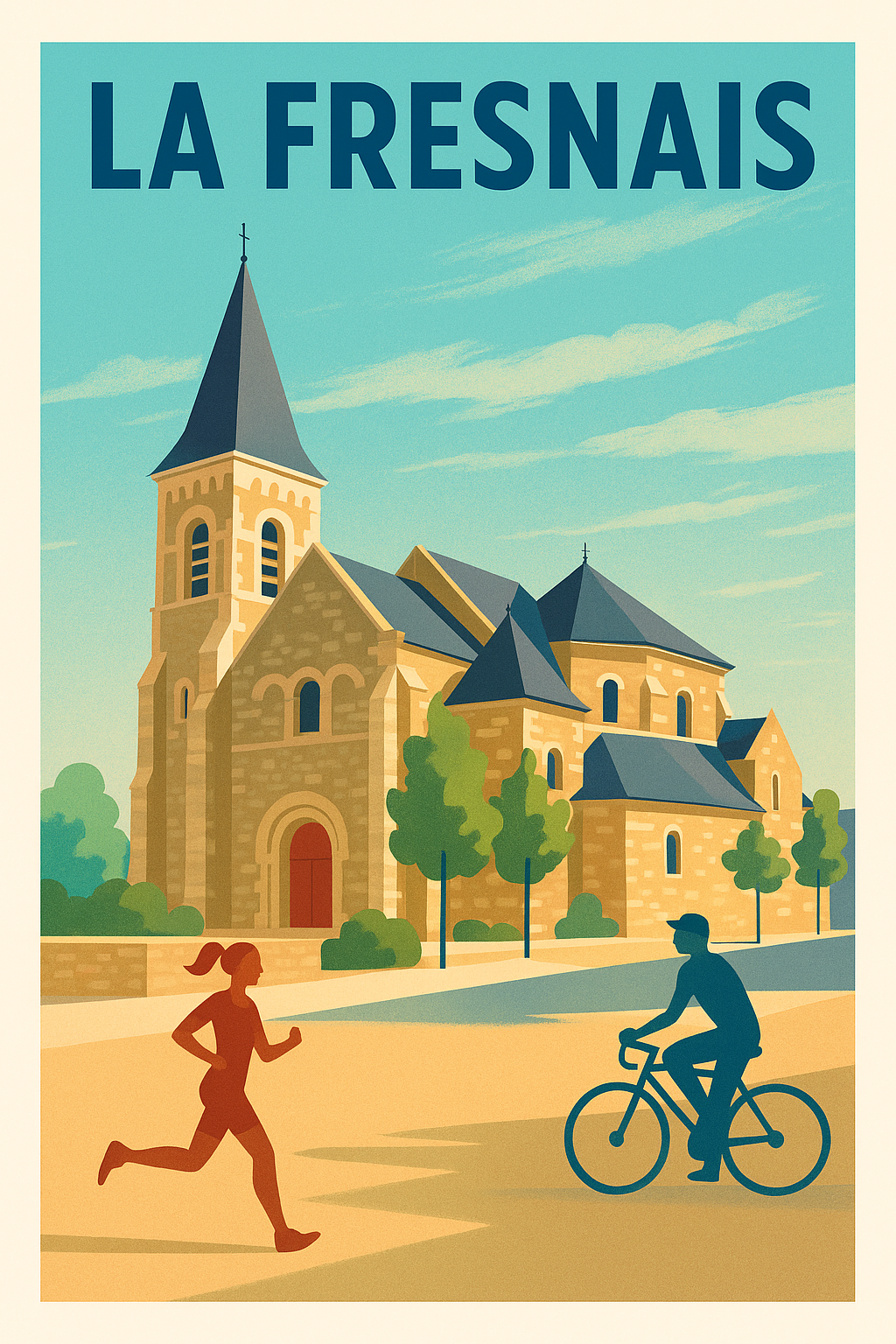 Affiche de La Fresnais - Ambiance sereine et sportive au cœur du village