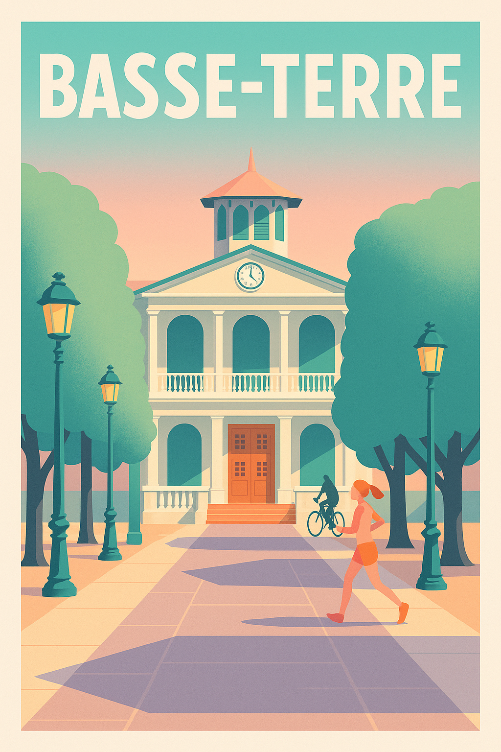 Affiche de Basse-Terre - Charme et douceur caraïbe