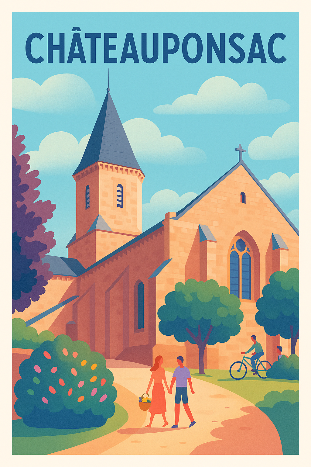 Affiche de Châteauponsac - Charme et sérénité en Limousin