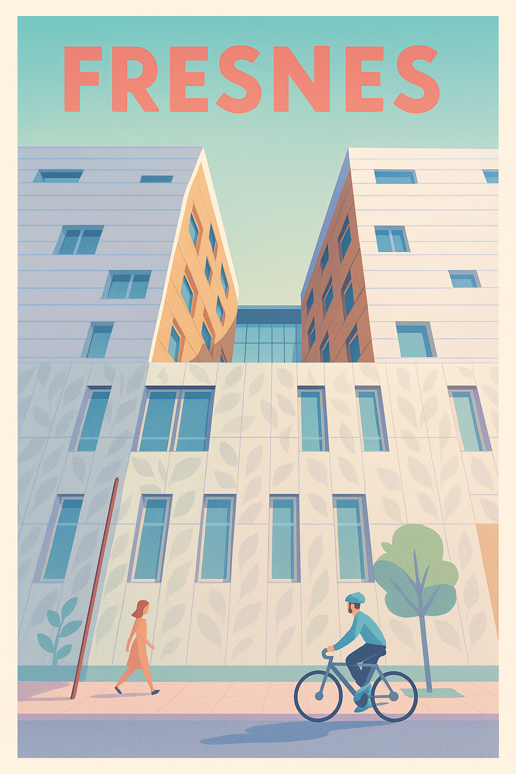 Affiche de Fresnes - Ambiance urbaine et douceur de vivre