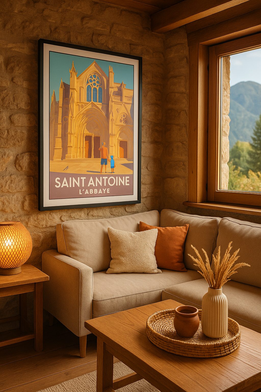 Affiche Saint Antoine — L'émerveillement de l'Abbaye · poster d'art de Saint Antoine