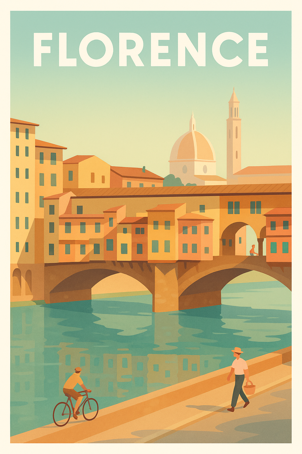 Affiche de Florence - L'élégance intemporelle sur l'Arno