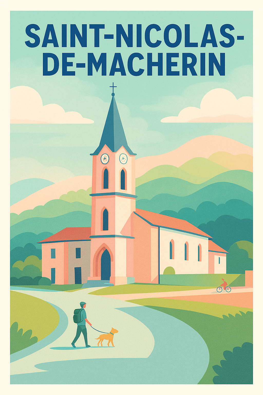 Affiche de Saint-Nicolas-de-Macherin - Charme bucolique et sérénité villageoise