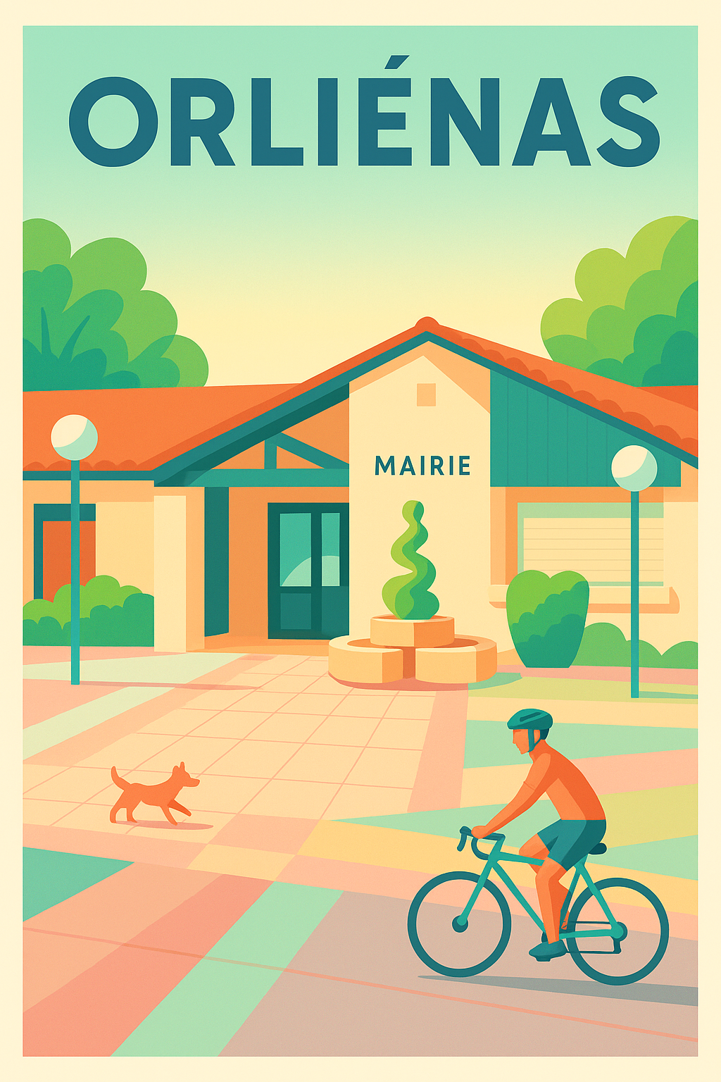Affiche de Orliénas - L'Esprit Village à Vélo