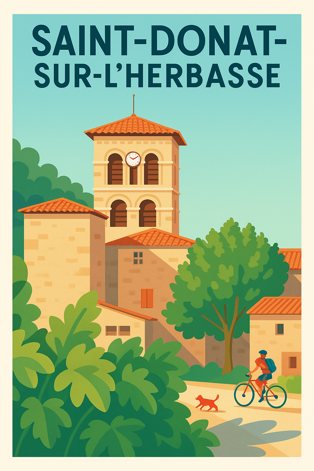 Affiche de Saint-Donat-sur-l'Herbasse - Charme provençal et douceur de vivre