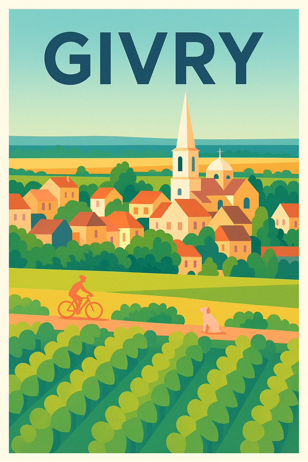 Affiche de Givry - Charme et nature au cœur de la Bourgogne
