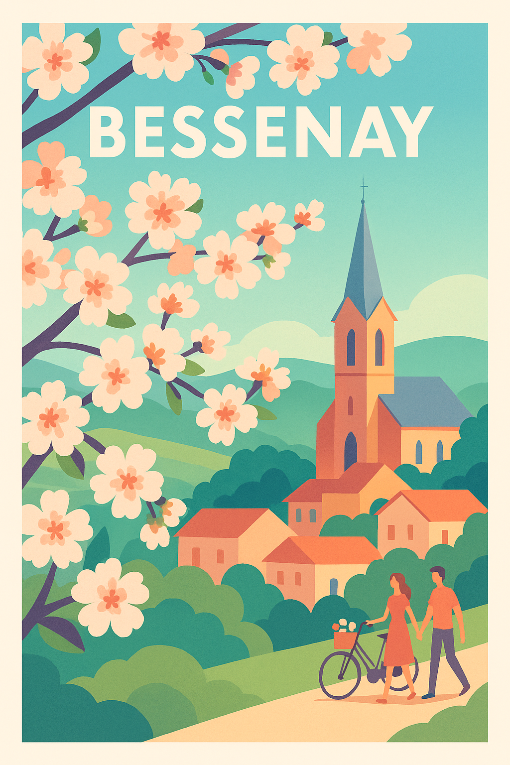 Affiche de Bessenay - Charme bucolique et douceur de vivre