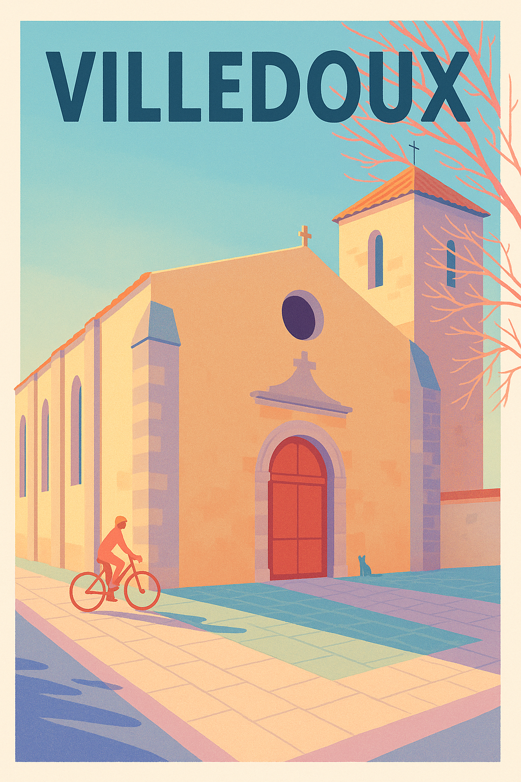 Affiche de Villedoux - Tranquillité et charme au fil du temps