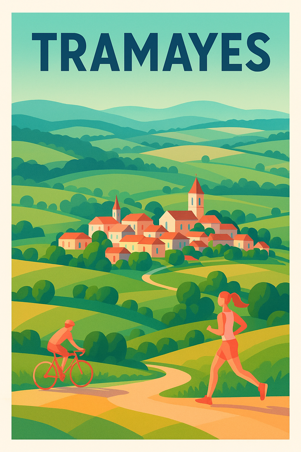 Affiche de Tramayes - Évasion nature entre collines et village