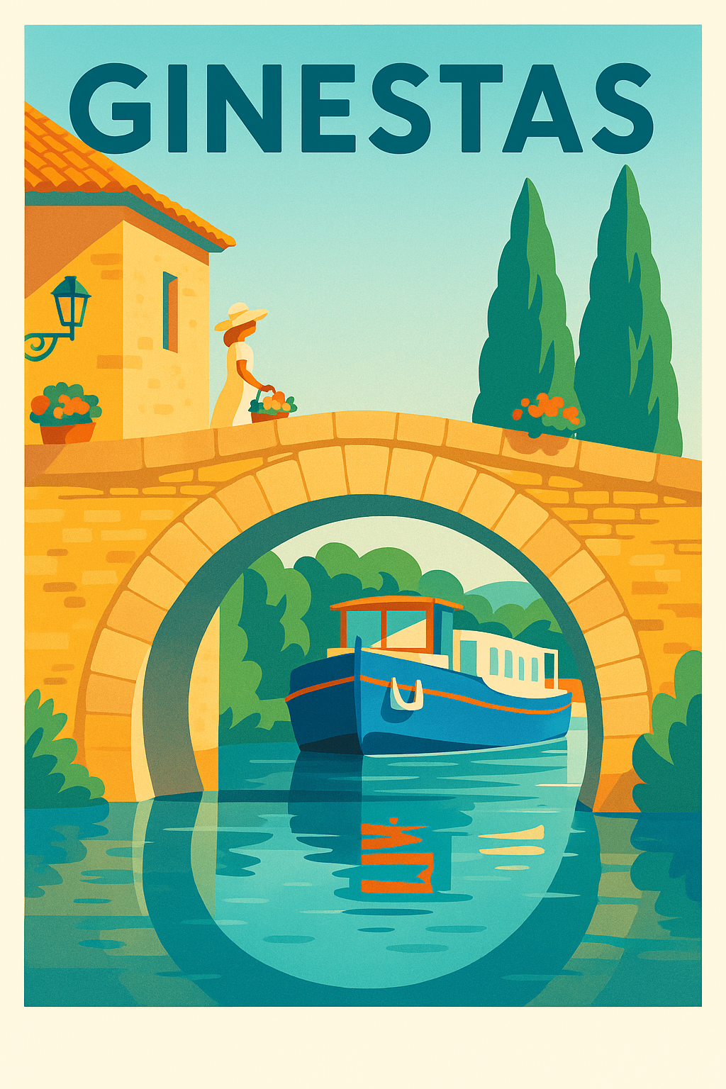 Affiche de Ginestas - Charme et sérénité au fil de l'eau