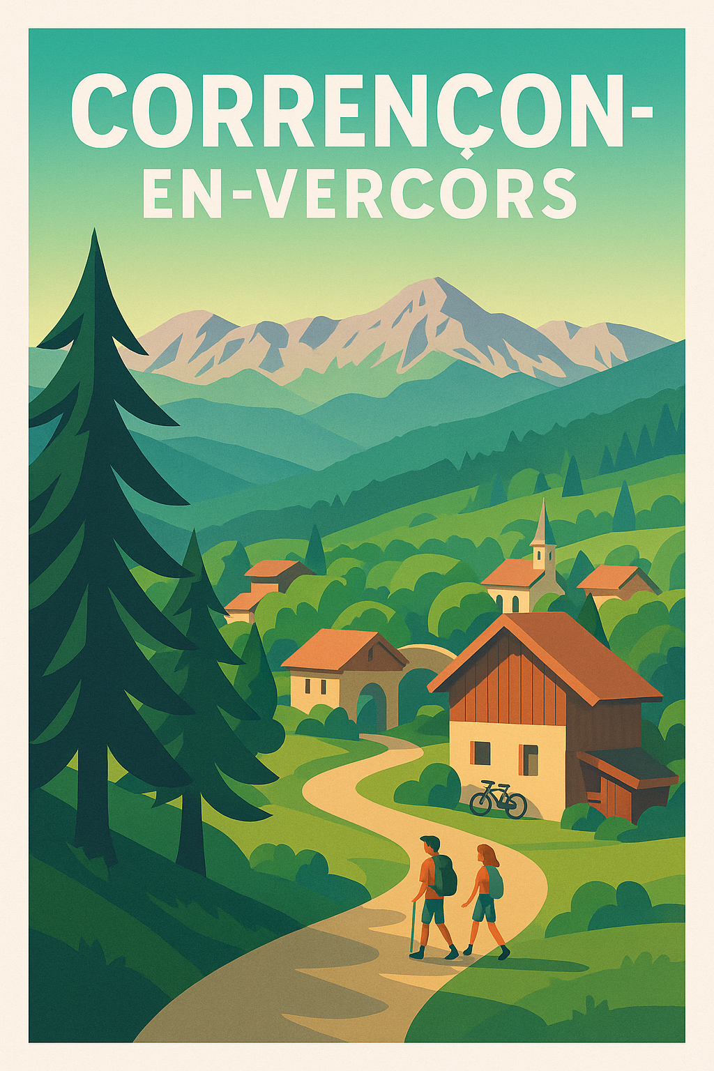 Affiche de Corrençon-en-Vercors - Évasion au cœur des montagnes