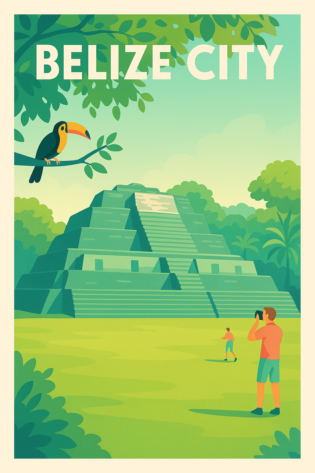 Affiche de Belize City - Voyage au cœur des pyramides mystérieuses