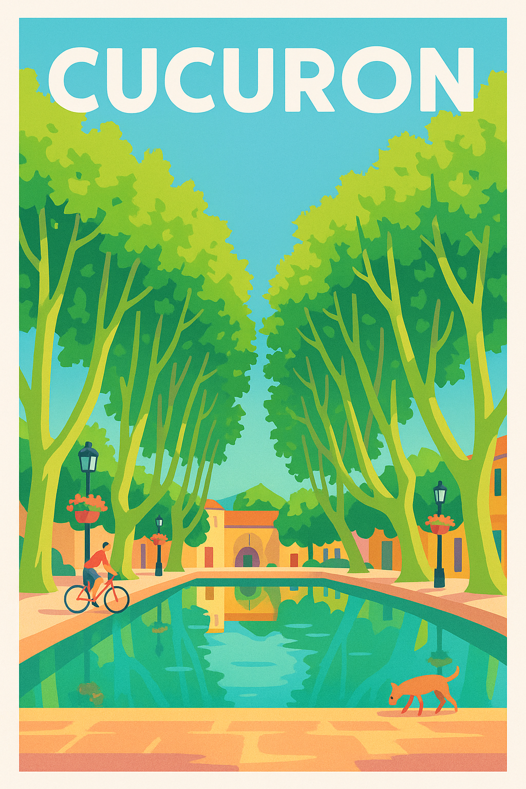 Affiche de Cucuron - Sérénité au Bord du Grand Bassin