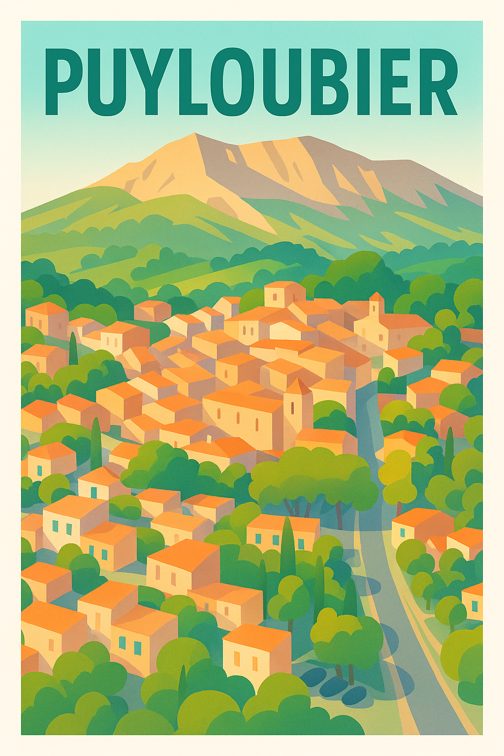 Affiche de Puyloubier - Charme et douceur provençale