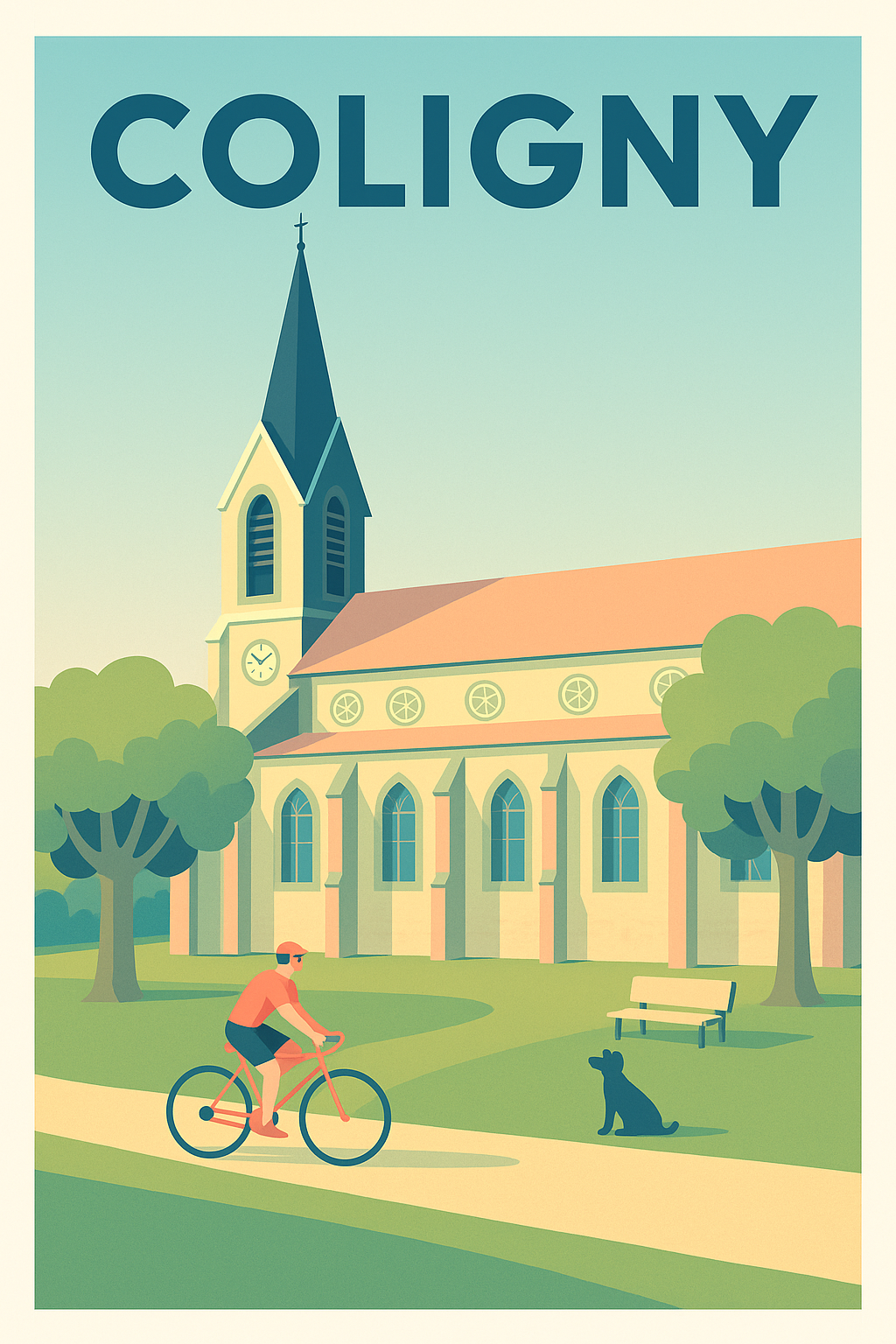Affiche de Coligny - Sérénité et charme au cœur de la campagne