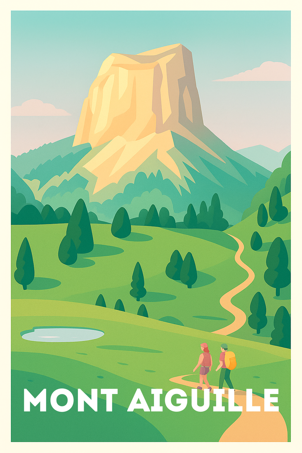 Affiche Mont Aiguille — L'appel de la nature sauvage · poster d'art de Mont Aiguille